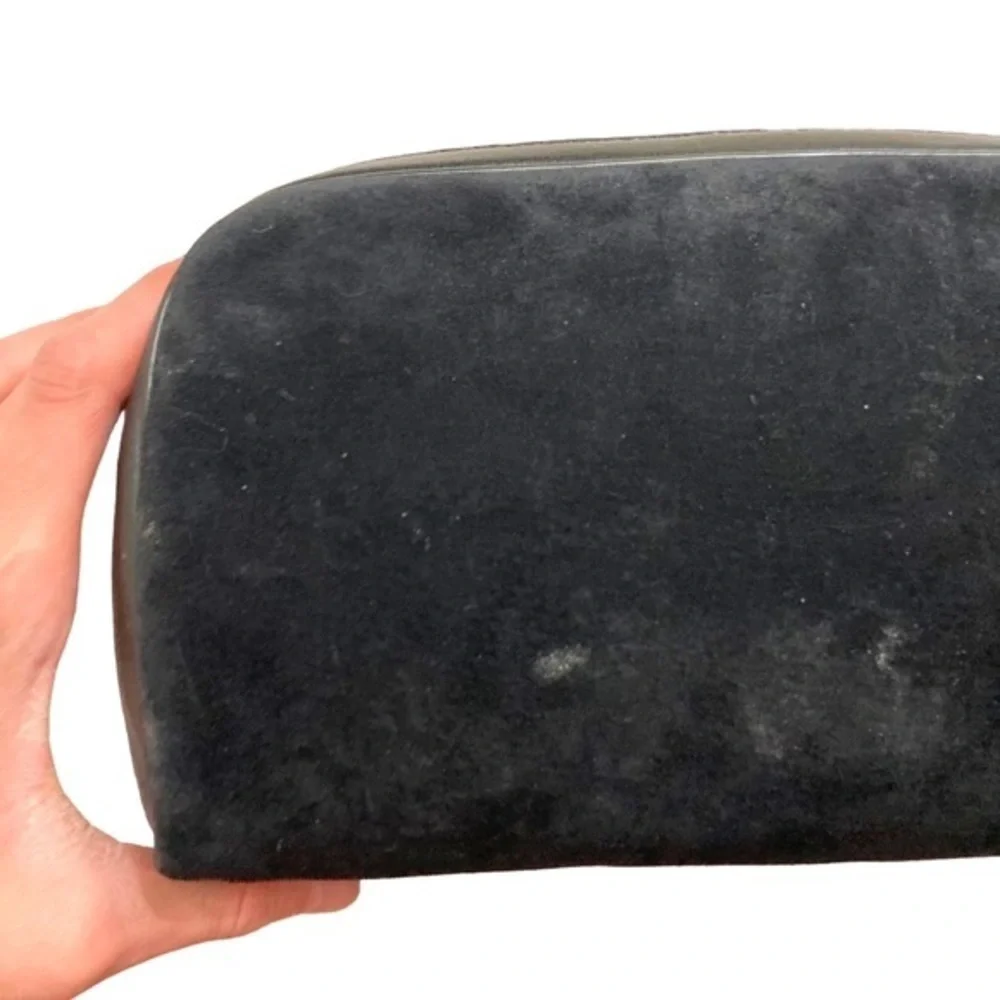 Givenchy vintage black suede leather clutch bag rare